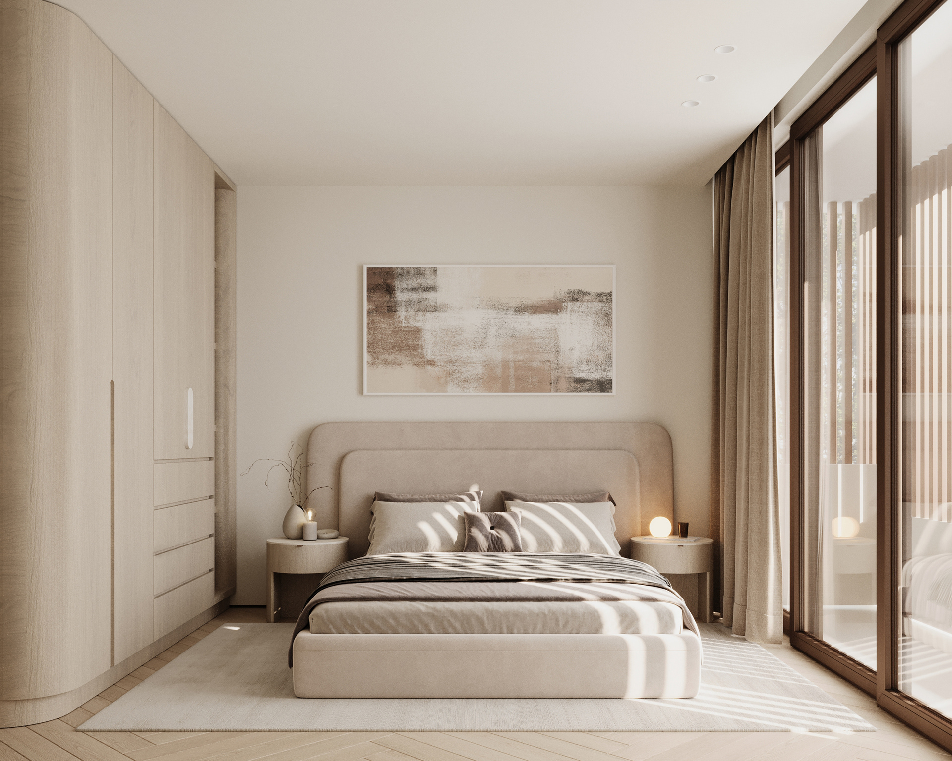 Calm Minimalism（宁静简约风）复式室内可视化项目丨澳大利亚阿德莱德-16