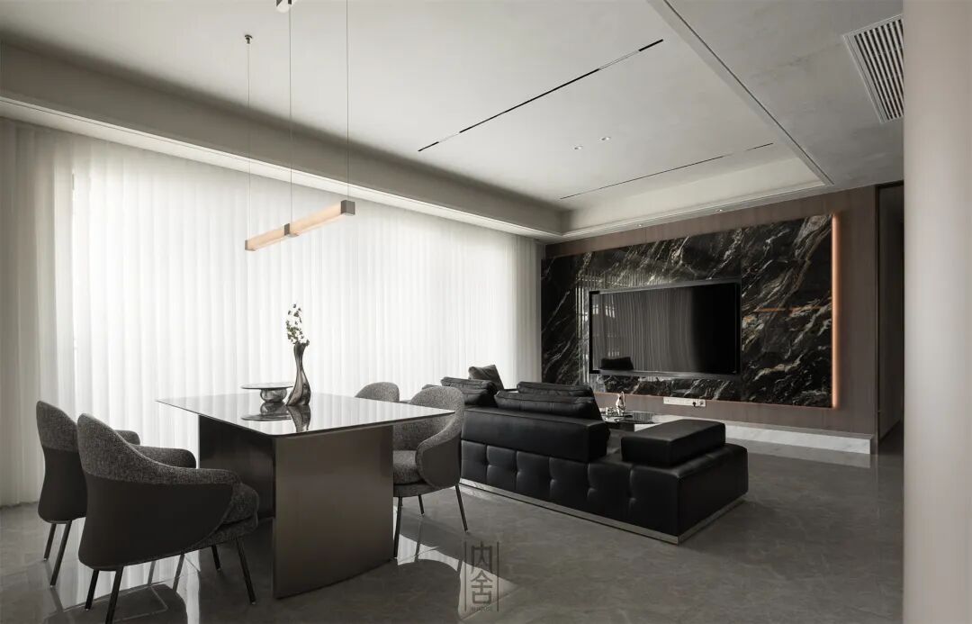 内舍软装丨168㎡意式轻奢风，通过局改规划空间，呈现更舒适的生活家！-8