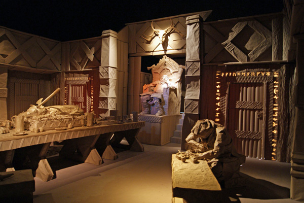 《The Norsemen》舞台布景设计丨伯明翰艺术设计学院剧院,表演与活动设计专业学生-8