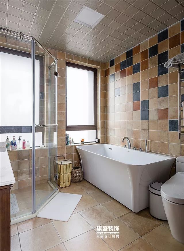 康盛装饰┃180㎡美式复古私宅·一步一景的视觉盛宴-123