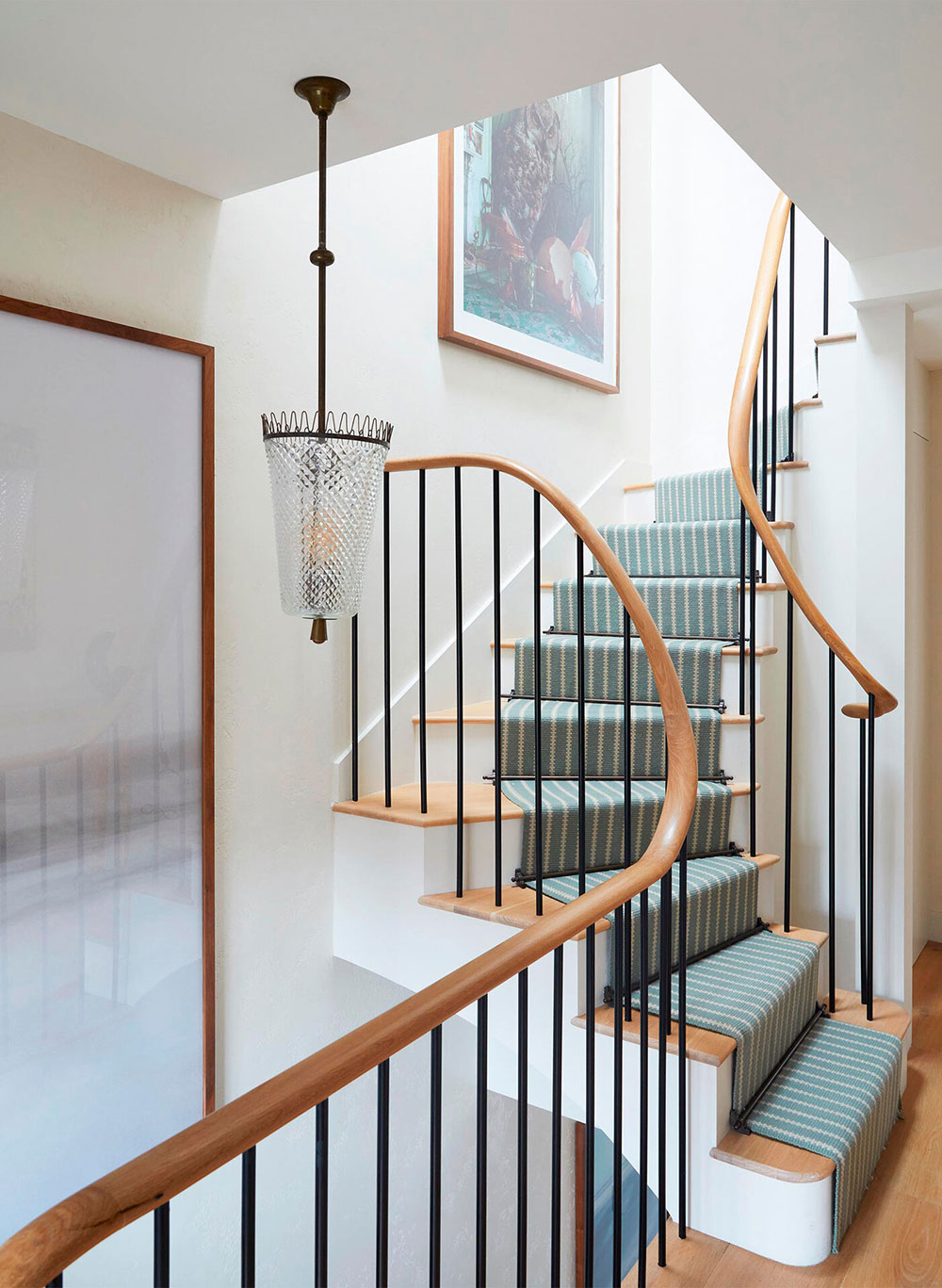 伦敦独特墙纸与明亮装饰的联排别墅-20