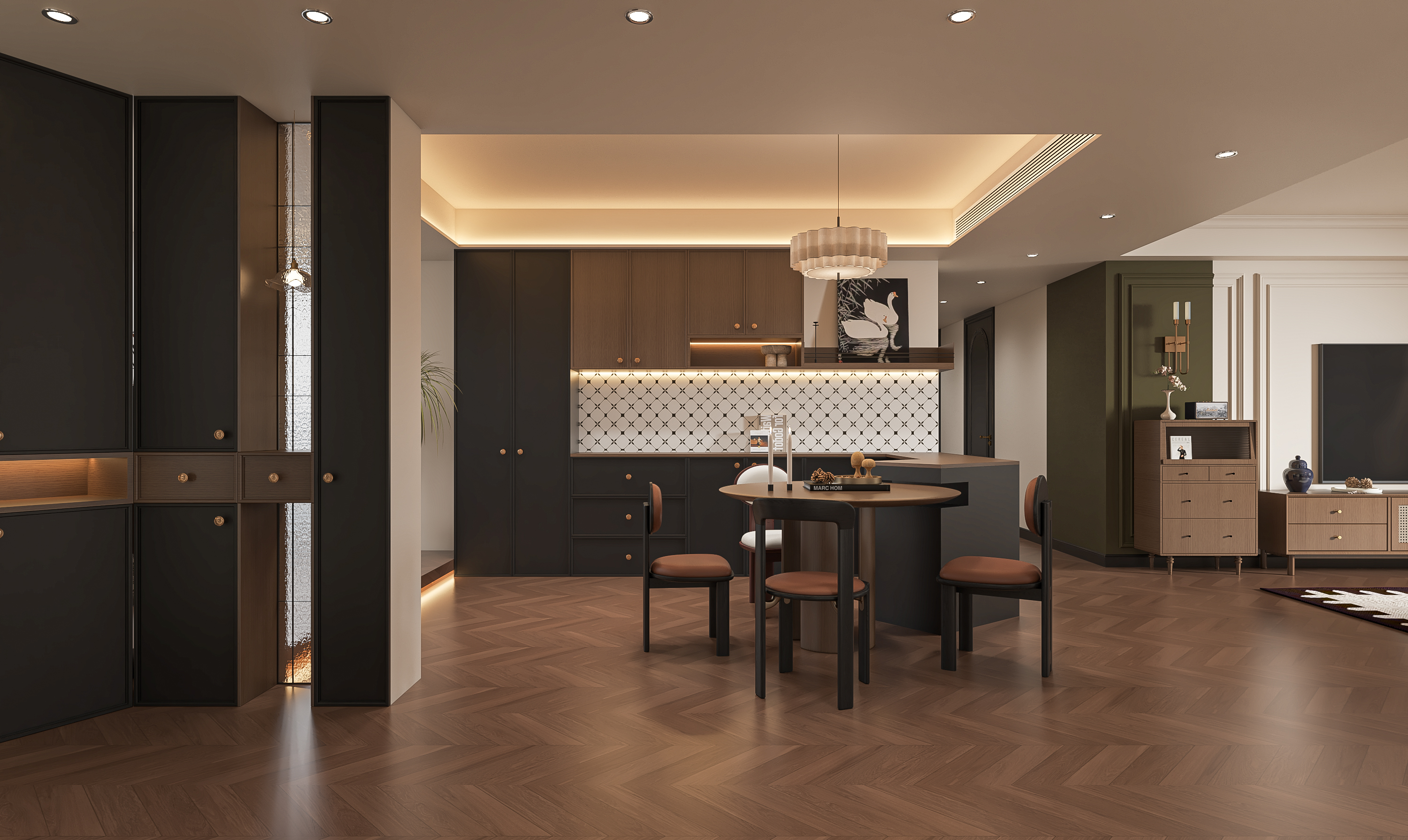 中古风客餐厅—择木创建新晨效果图-3