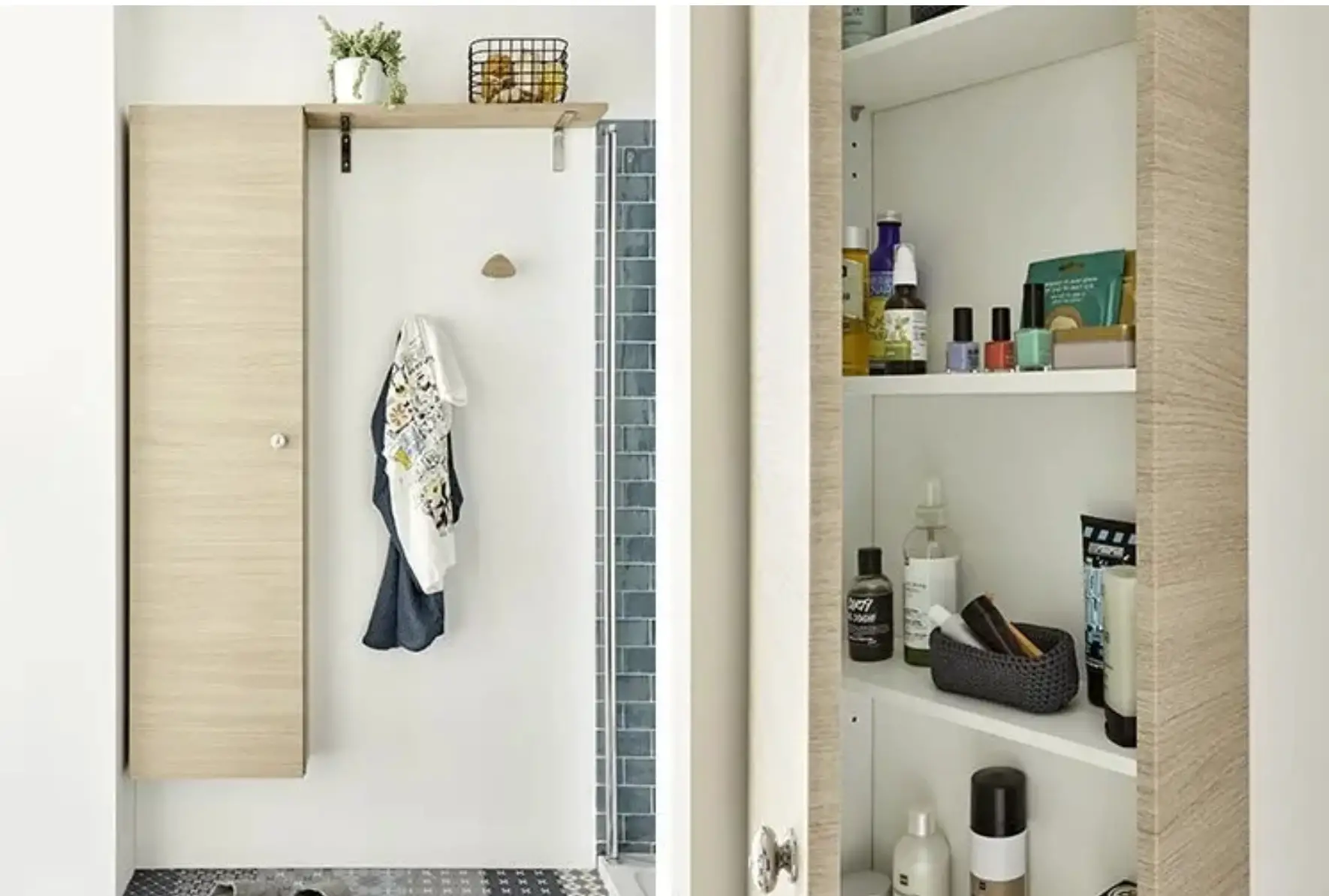 蓝色木调小卫生间 | 现代乡村风情的舒适设计-8