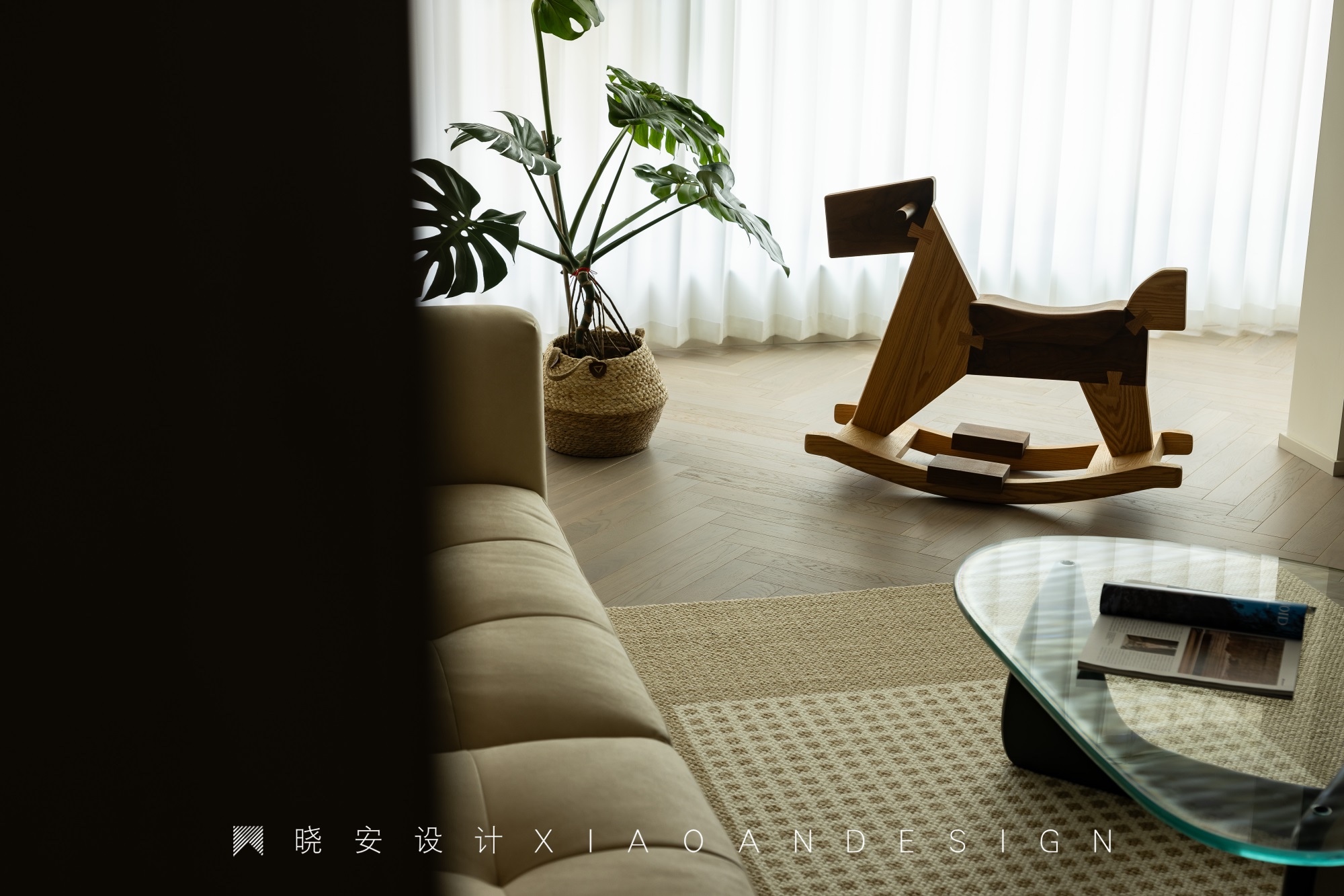 木元素+奶油质感的家丨晓安设计-17