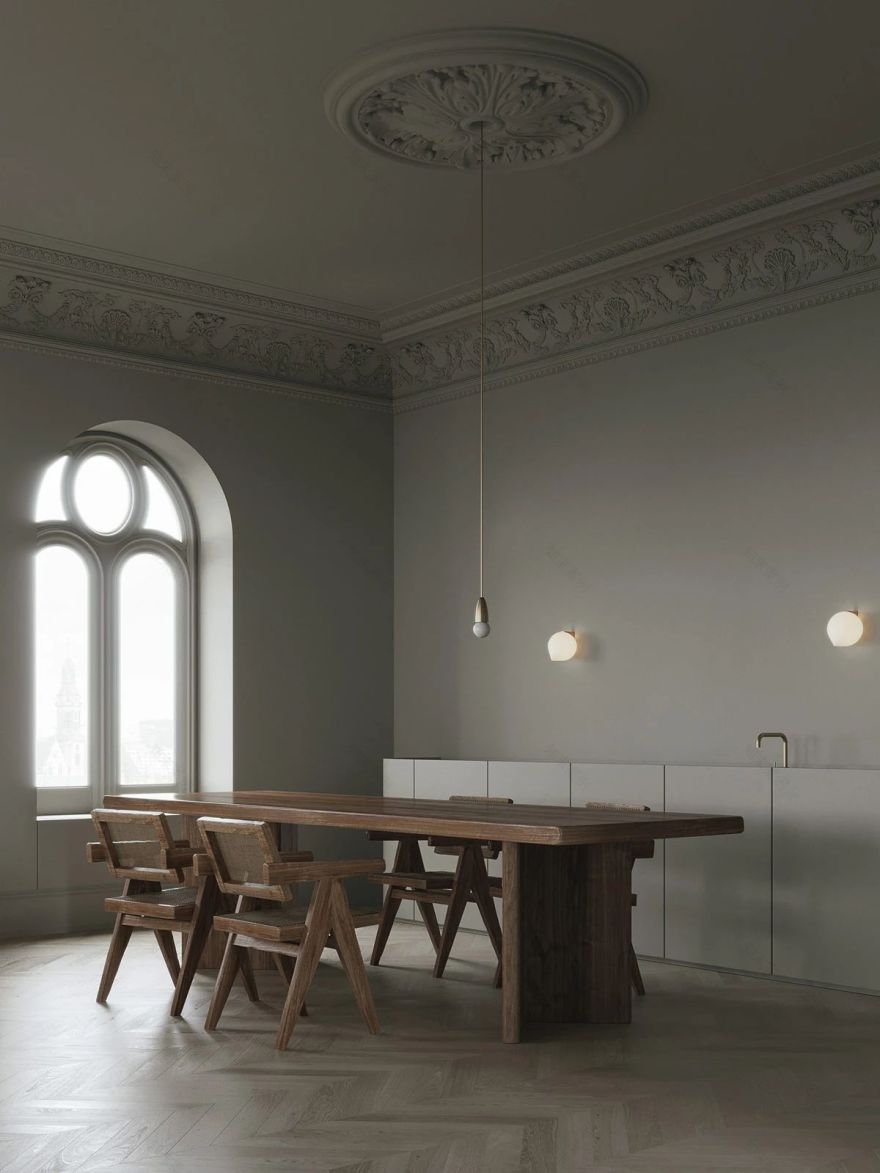 复古文艺宅设计丨空间设计-30