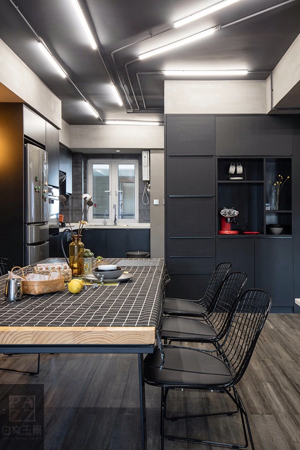 白文玉景设计团队打造 89㎡炫酷黑色工业风住宅-18