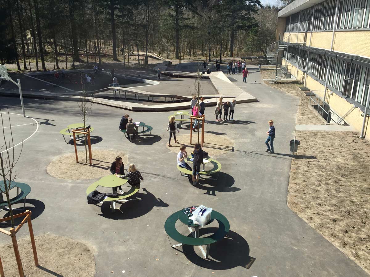 活力校园森林里的运动环丨丹麦丨VEGA landskab-7