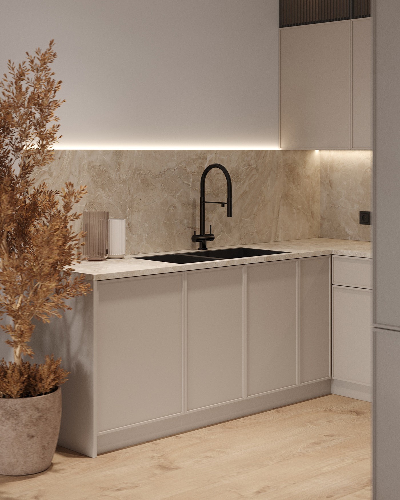 原木+高级灰住宅设计-7