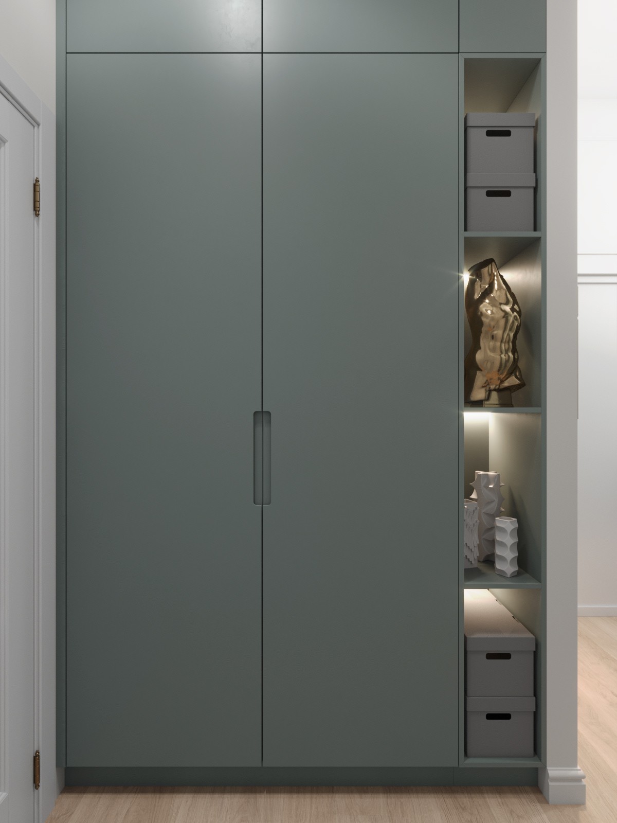 圣彼得堡 58 平米现代小公寓 | 精致简约的艺术空间-26