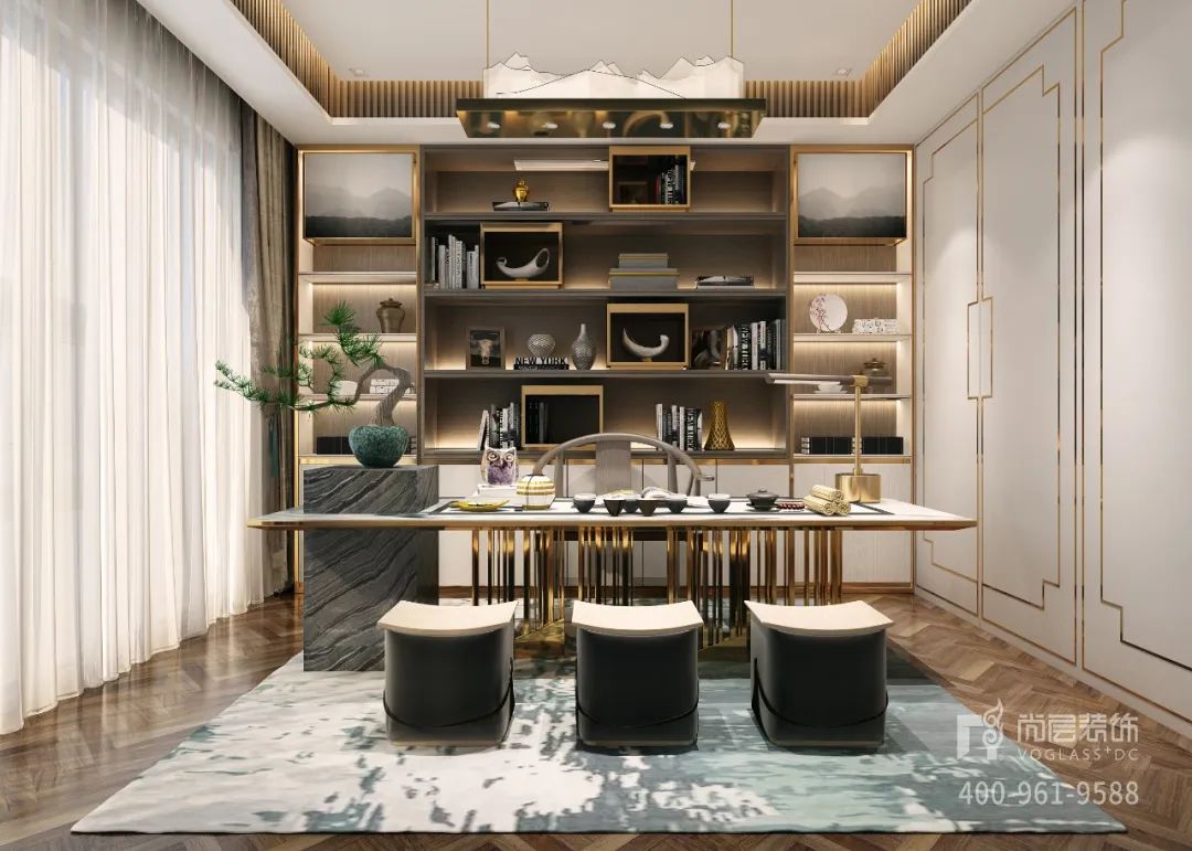 尚层装饰 | 新中式风格演绎“青出于蓝而胜于蓝”-25