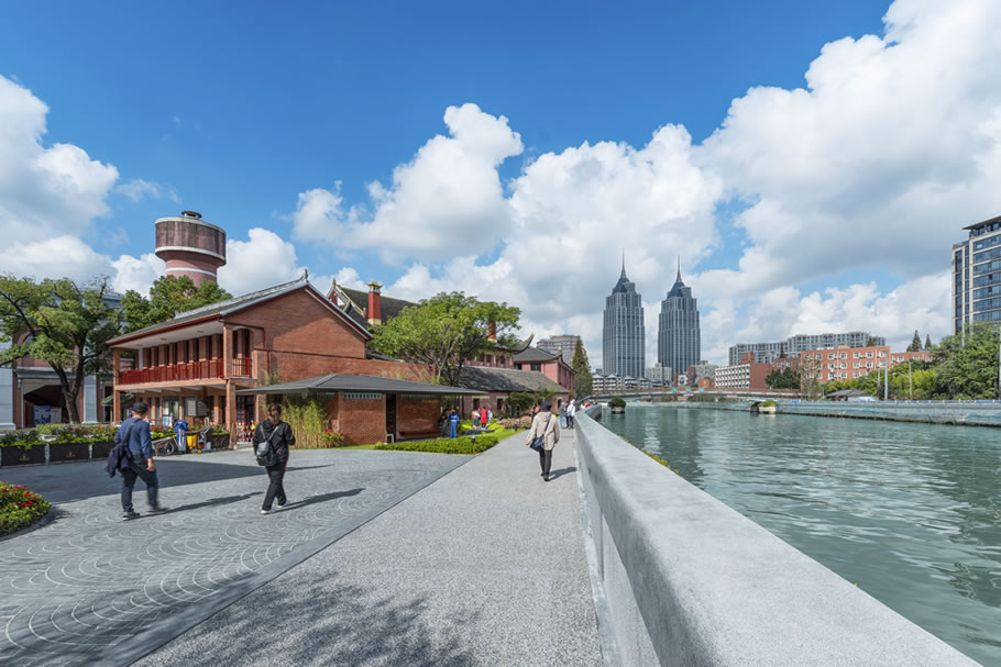 苏州河畔的英式庄园 · 华东政法大学长宁校区滨河景观提升丨中国上海-28