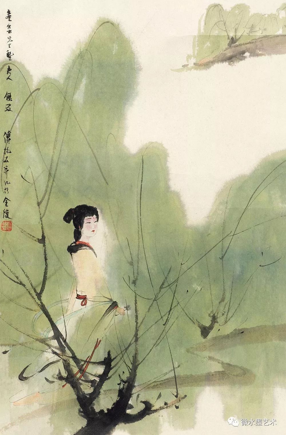 傅抱石的春意江南——生活艺术化·艺术生活化-47