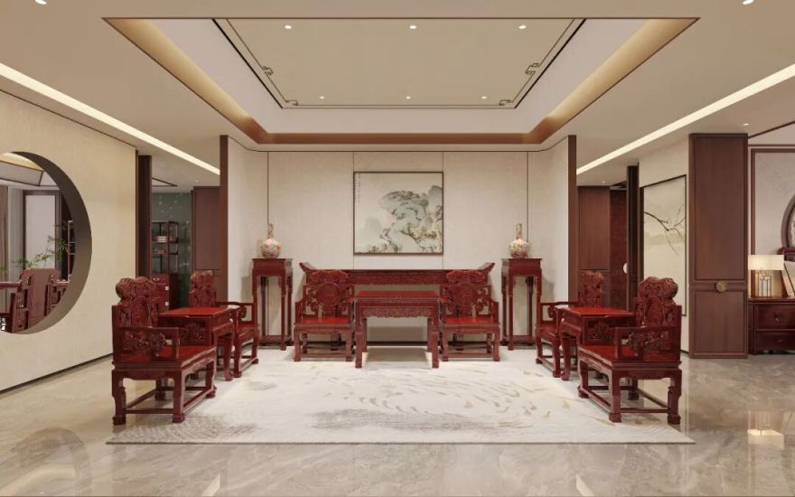 朴生新作|全新红木卖场的三重叙事美学-57