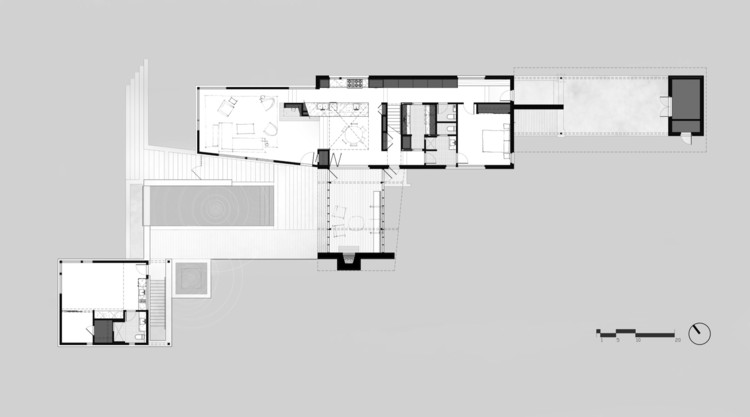 美国奥斯汀山坡上的现代乡村家园-15