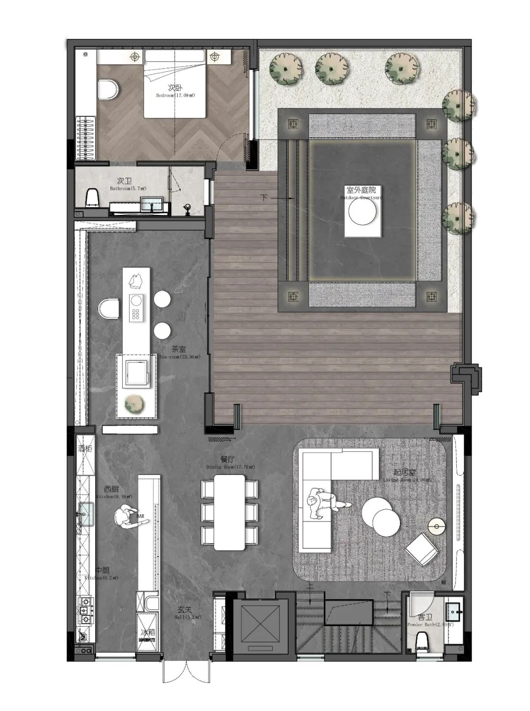 山居诗意的现代雅奢合院丨中国重庆丨北京靳朝晖设计有限公司-55