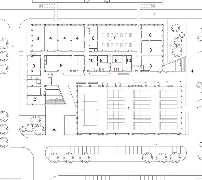 中国院作品|新疆塔里木大学新校区风雨操场-37
