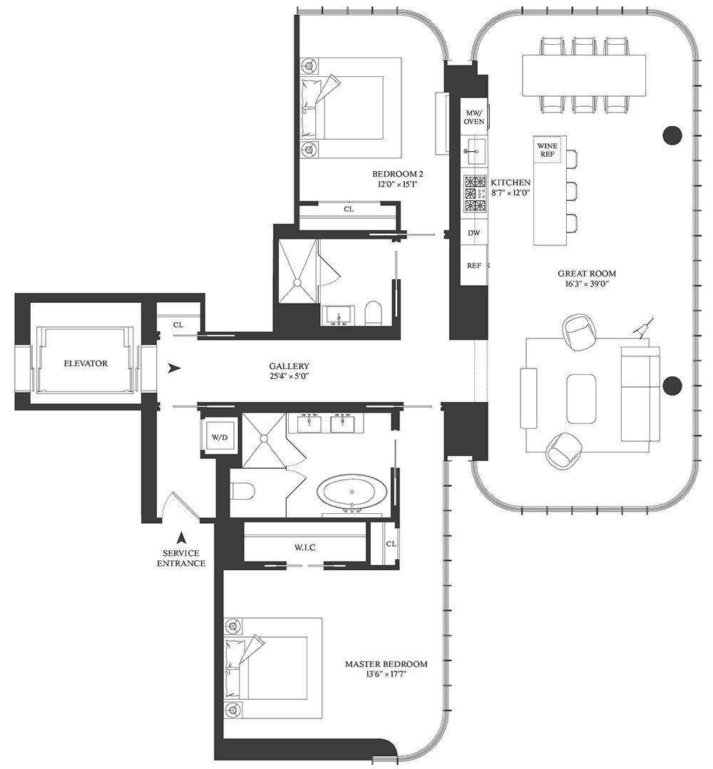 伦佐·皮亚诺打造纽约豪华公寓，简约材料展现豪宅艺术美-92