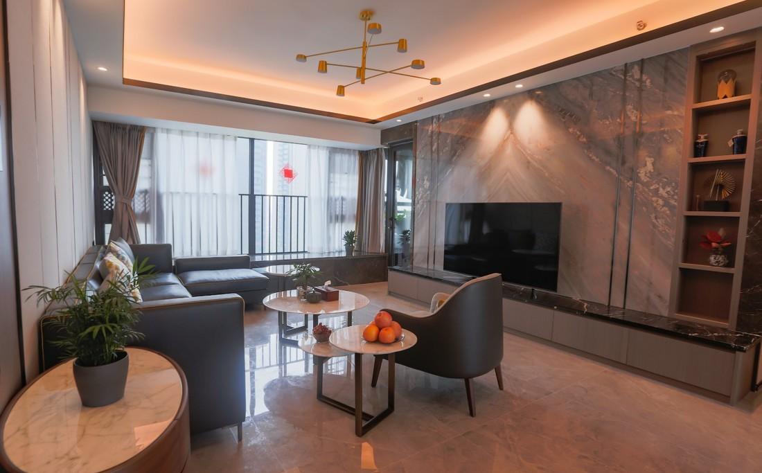 轻奢三居，心花上的舒适生活-8