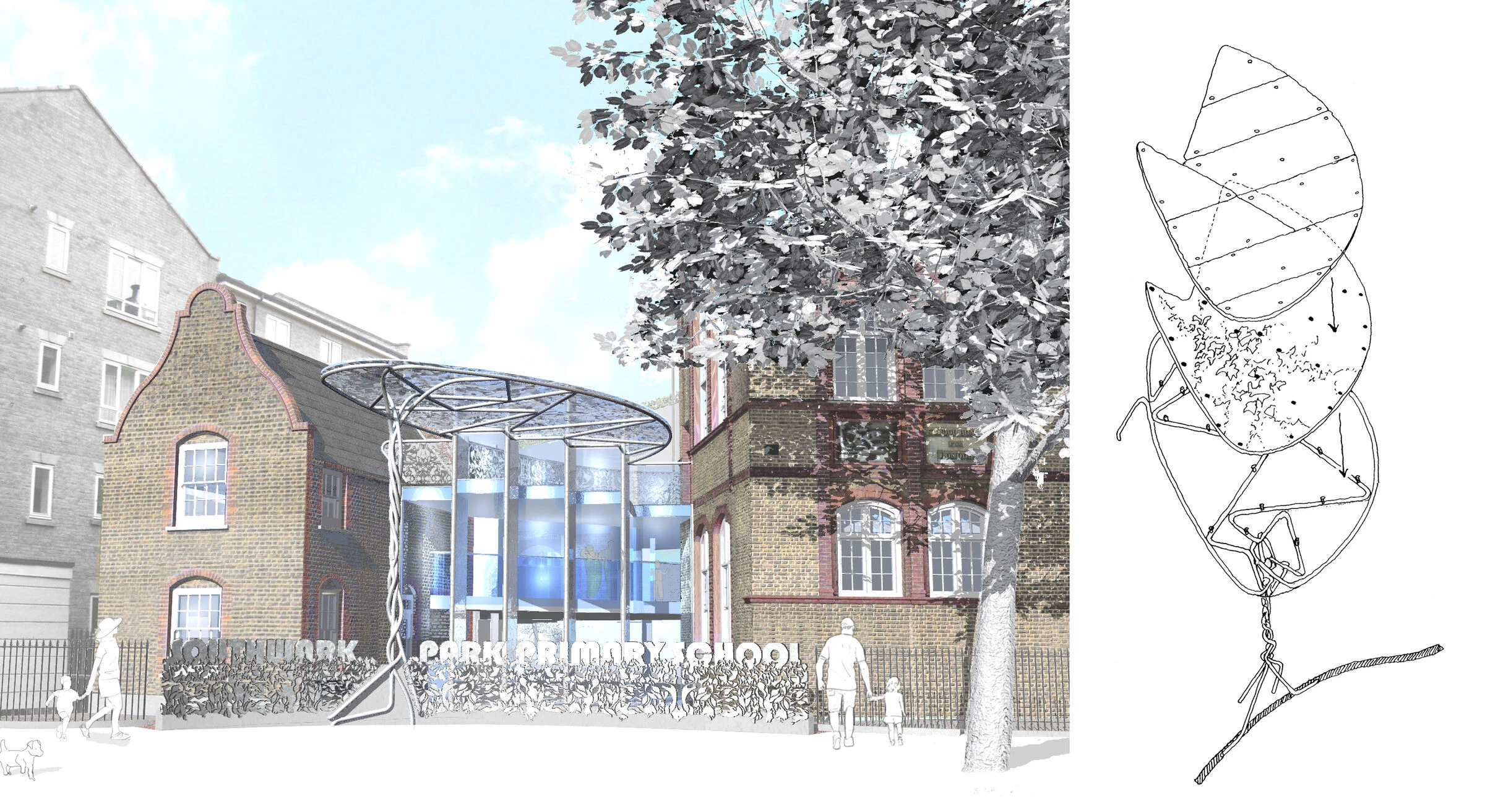 萨瑟克公园小学丨英国伦敦丨Birds Portchmouth Russum Architects-10