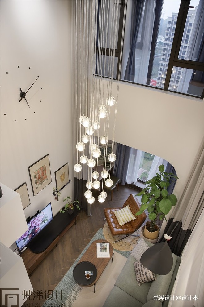 15万元三居105平米装修案例_效果图 - 独特的复式，有温度有格调的北欧之家 - 设计本-13