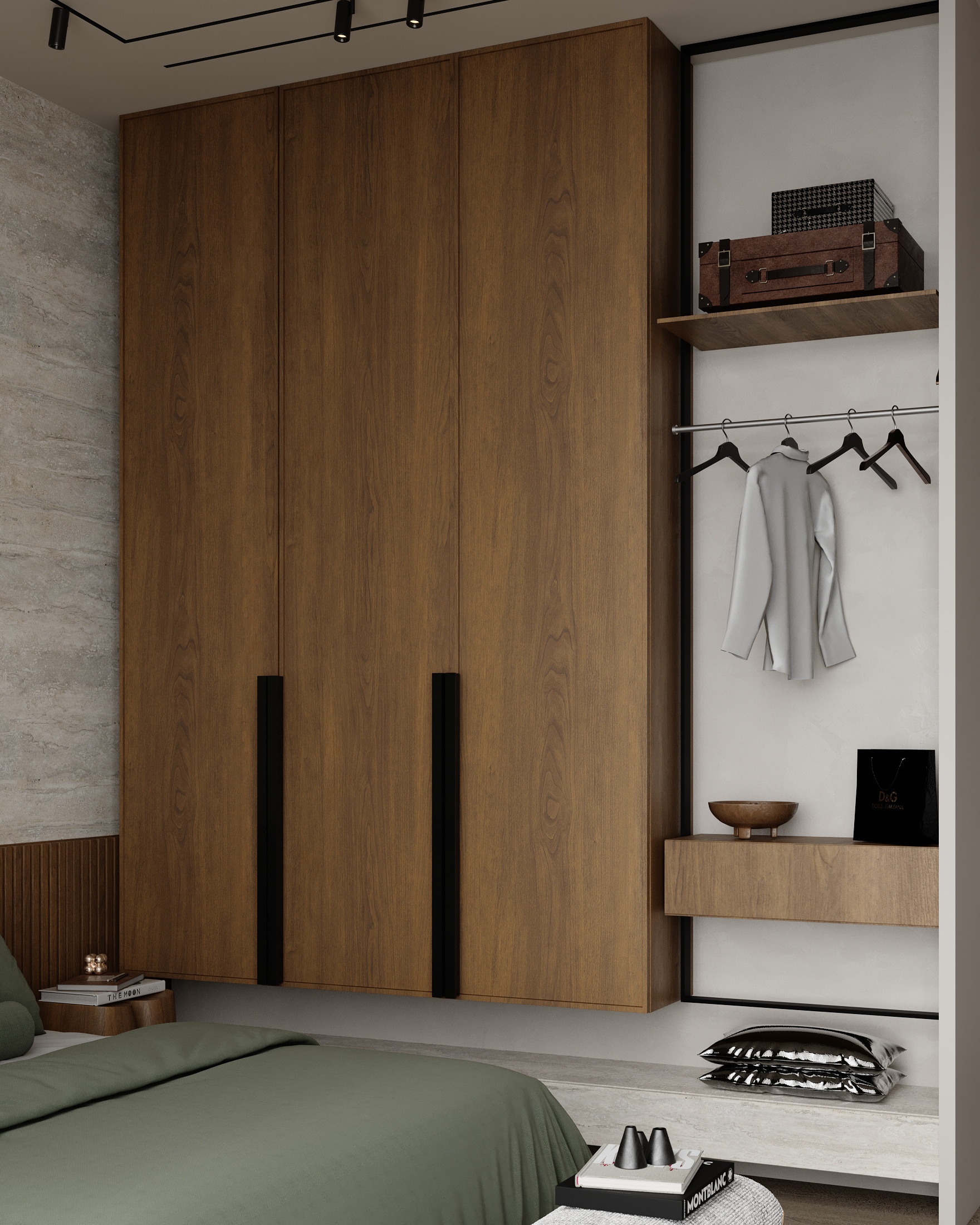 当代侘寂风格卧室丨阿联酋丨ESRAA ALEMAM-11