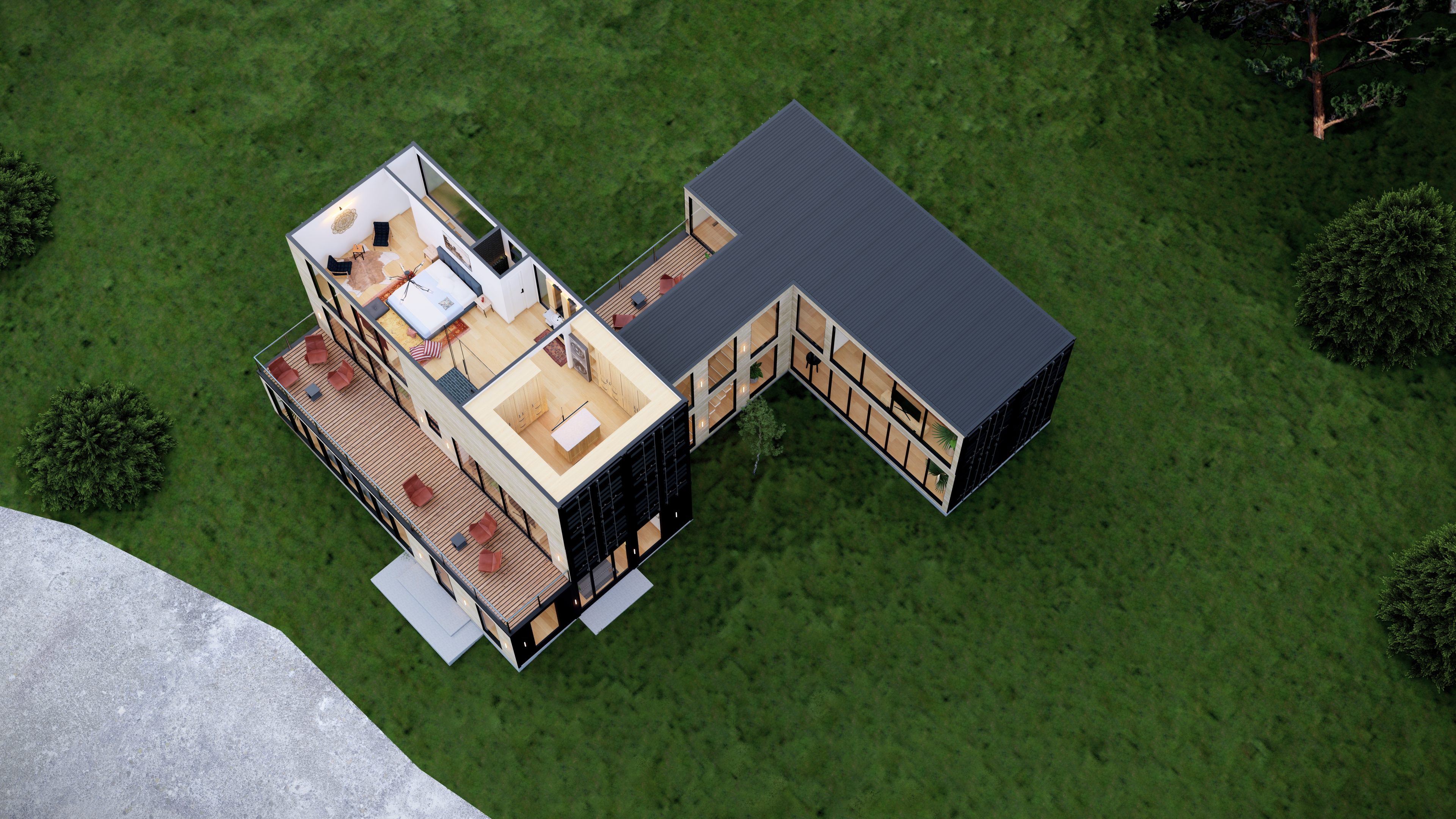 湖景集装箱房-9