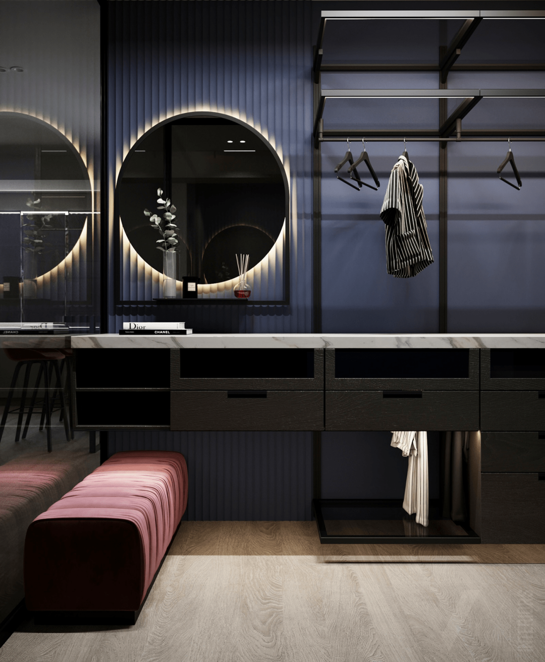 复古色调公寓设计丨意大利室内设计师 Valeria Mahu-21