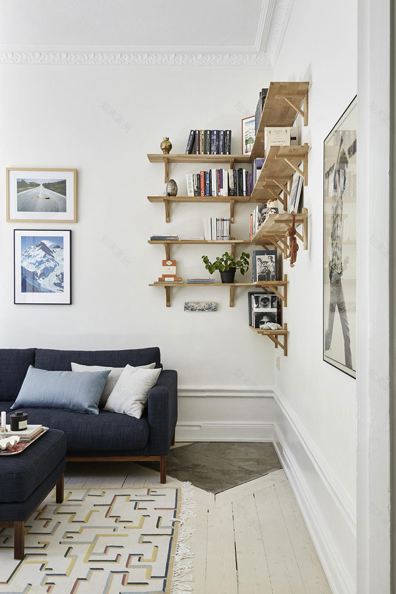 自然光打造舒适瑞典小公寓-5