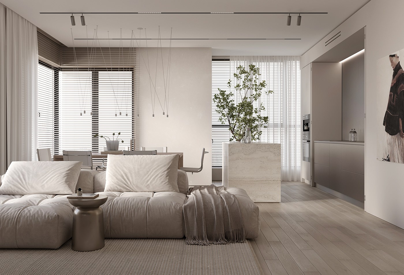 80平 现代简约空间设计-2