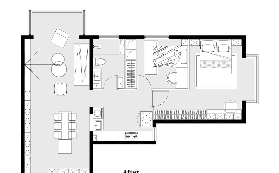 简约出彩的平层空间设计丨壹目设计-40
