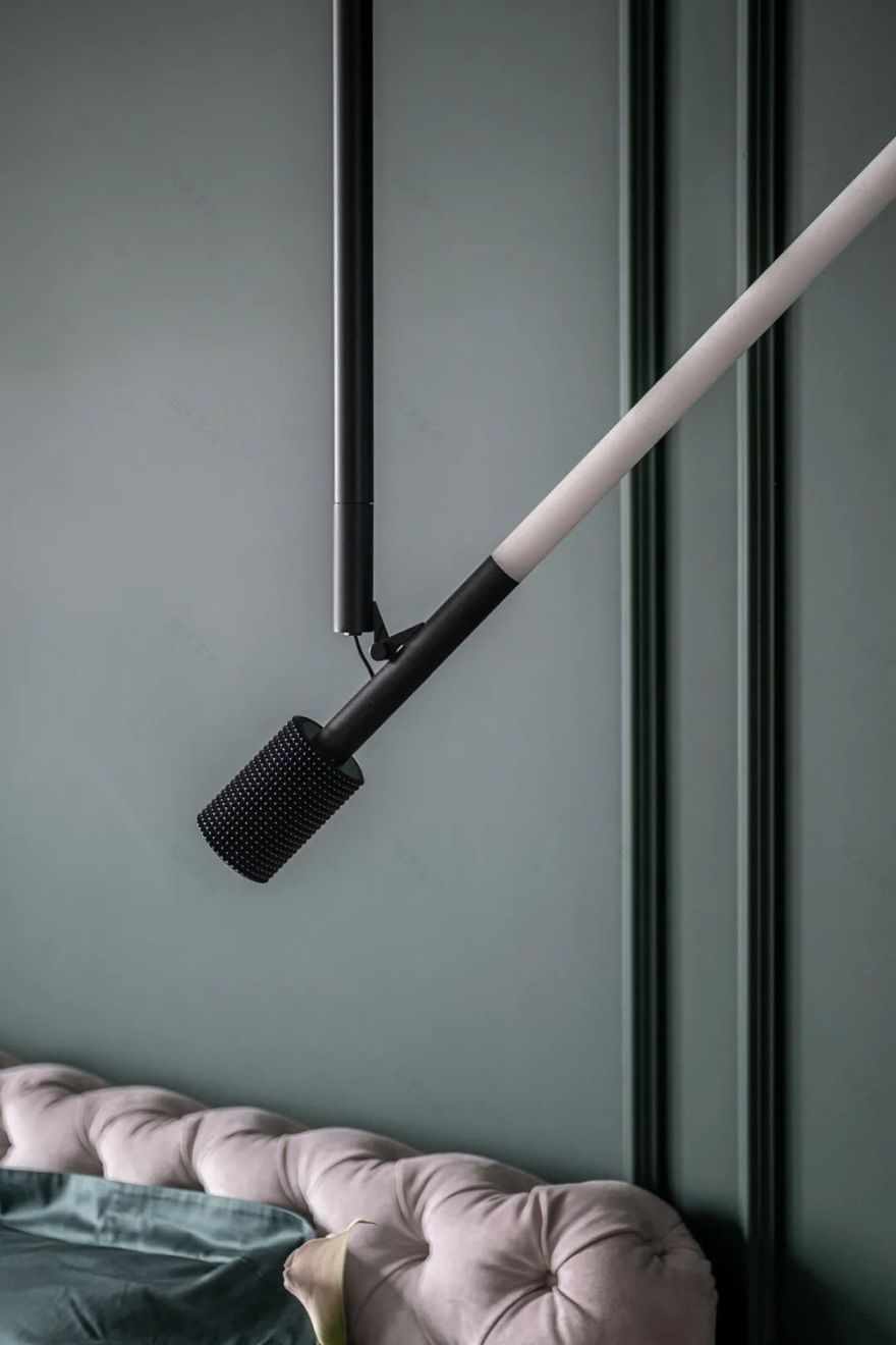 莫斯科 66㎡莫兰迪简约风公寓,玻璃隔断打造开放式空间-23