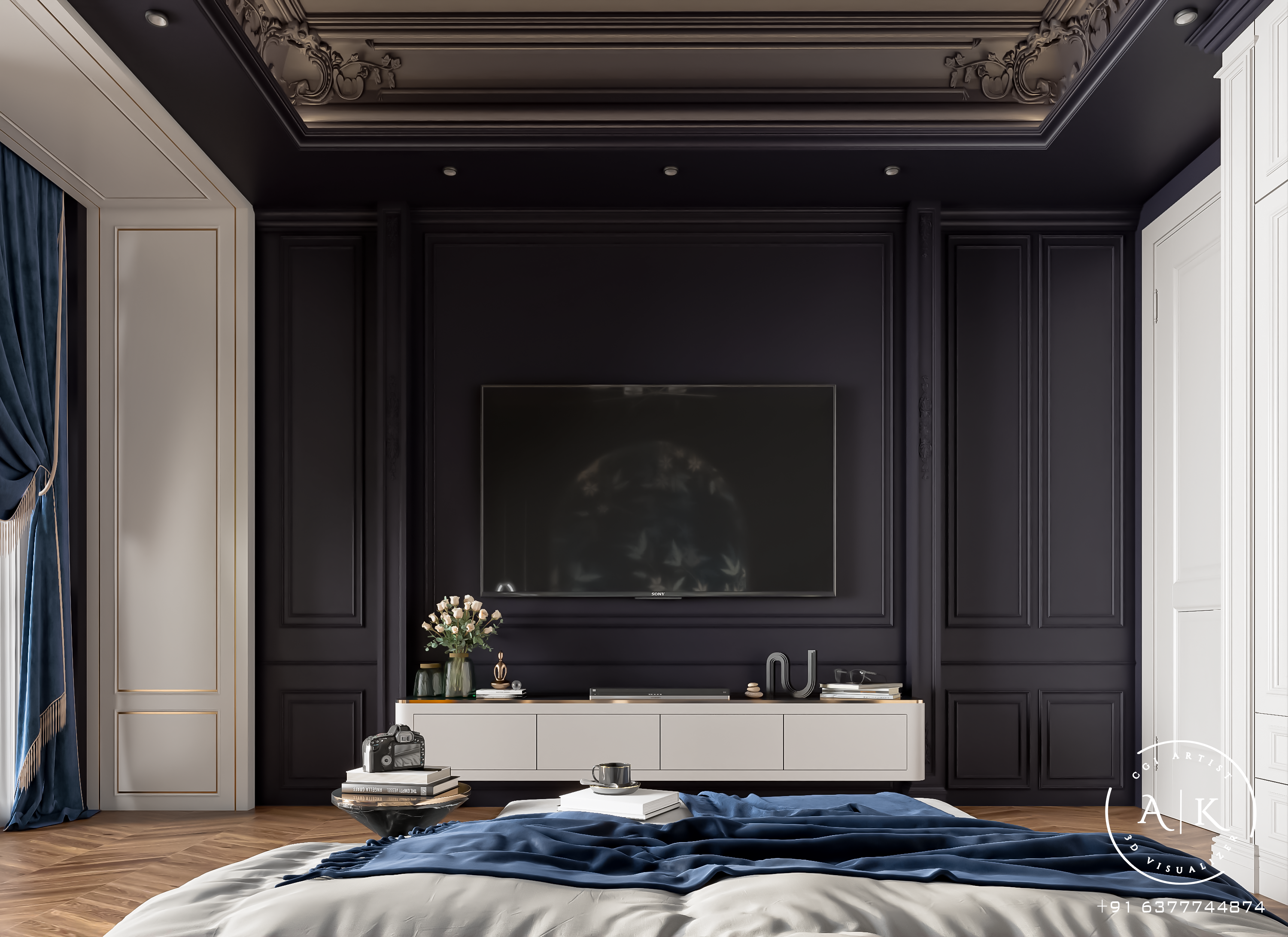 Luxury Classic Bedroom Design-1