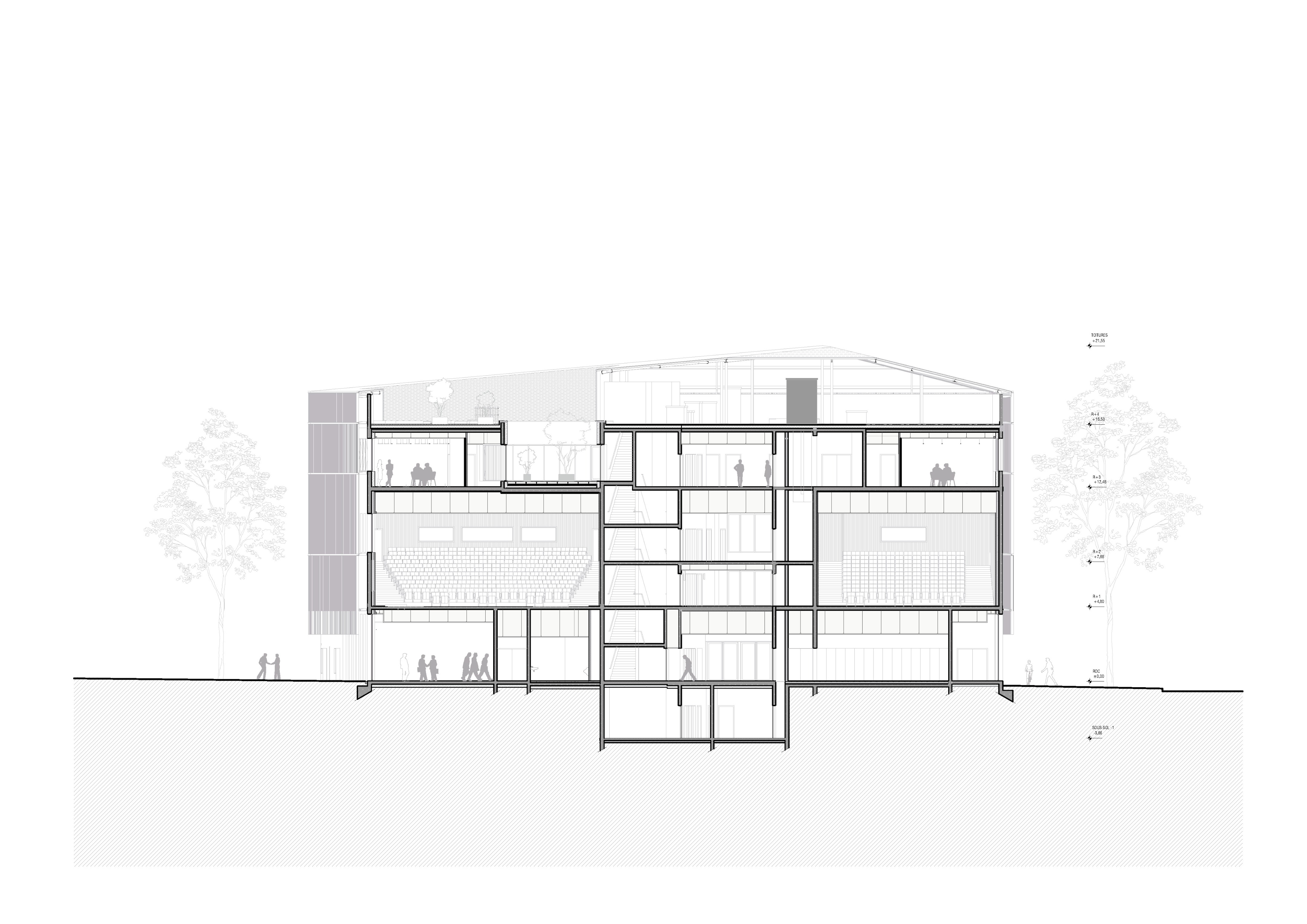 巴黎大学校园中心丨法国巴黎丨K ARCHITECTURES SIGWALT HERMAN-41