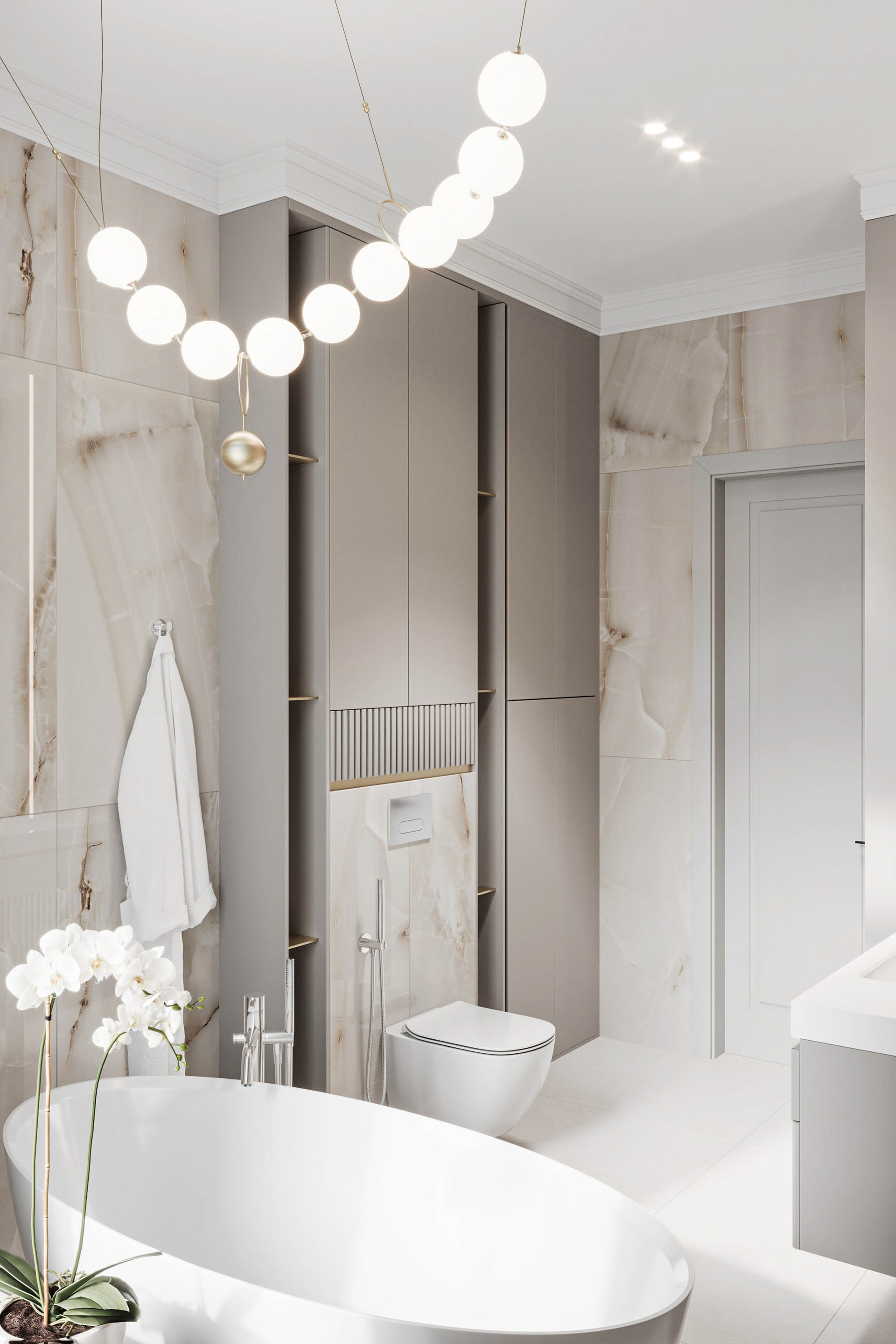 220平米两层住宅室内设计-48