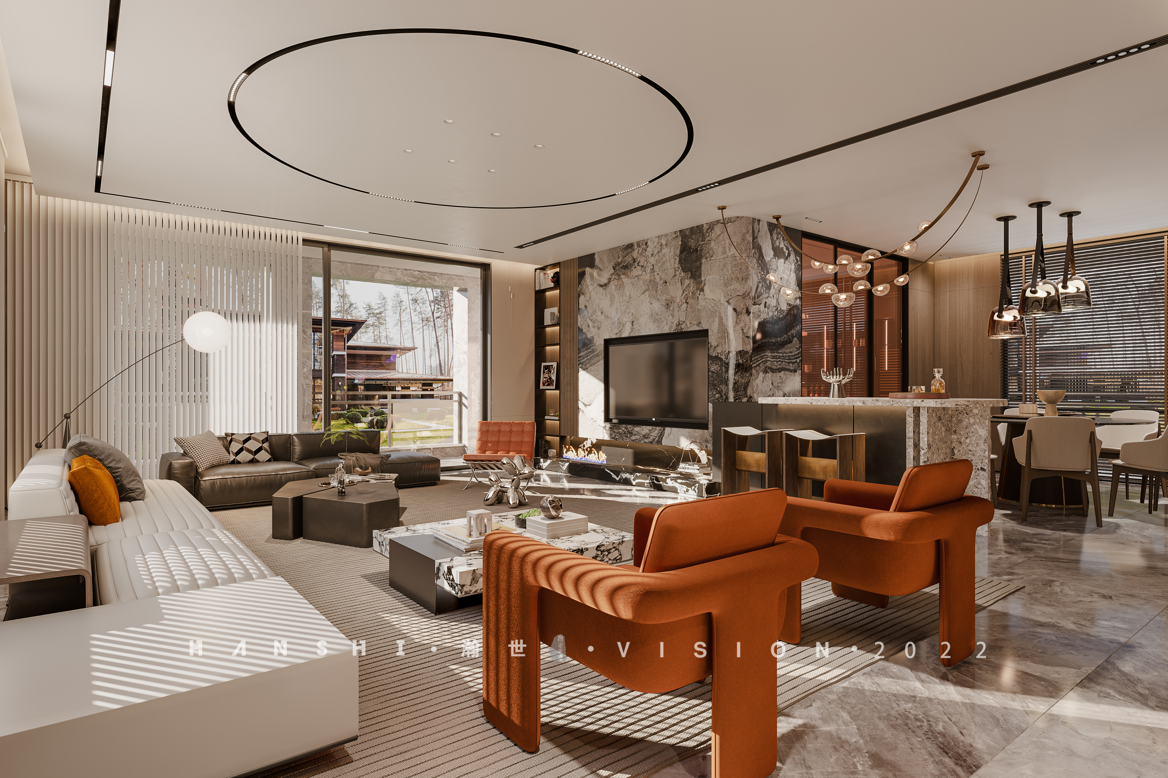 现代高奢别墅—瀚世表现-2