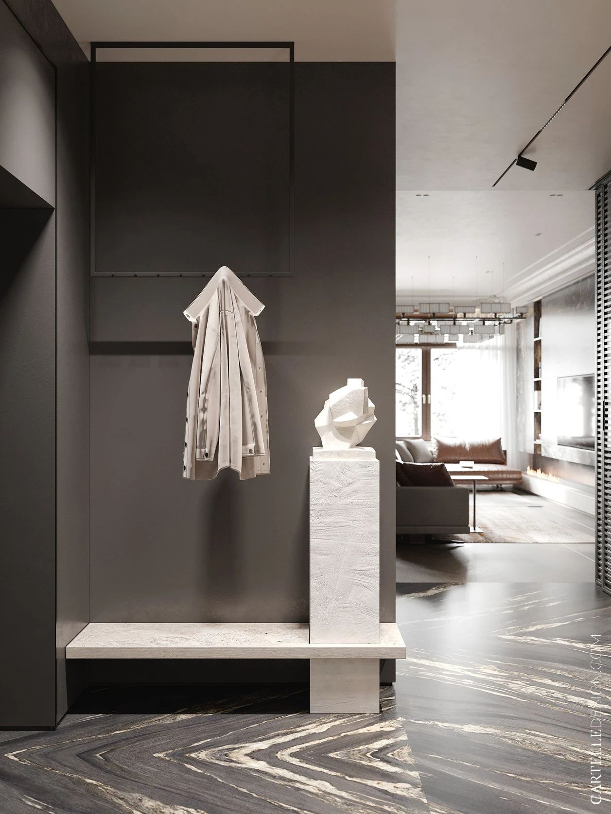 168㎡高级灰空间设计丨Cartelle Design-18