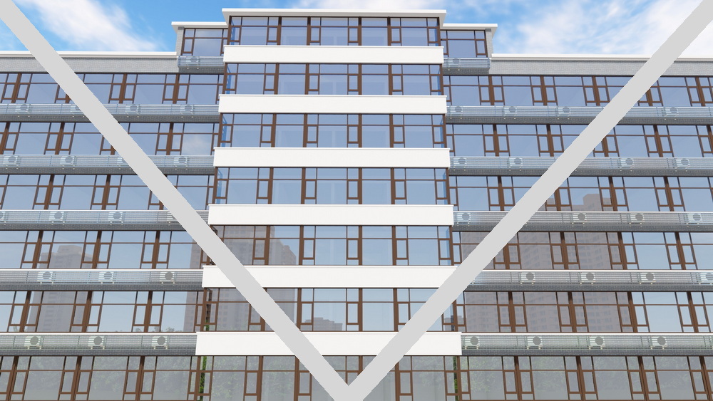 建筑门窗外观效果图F1278-5