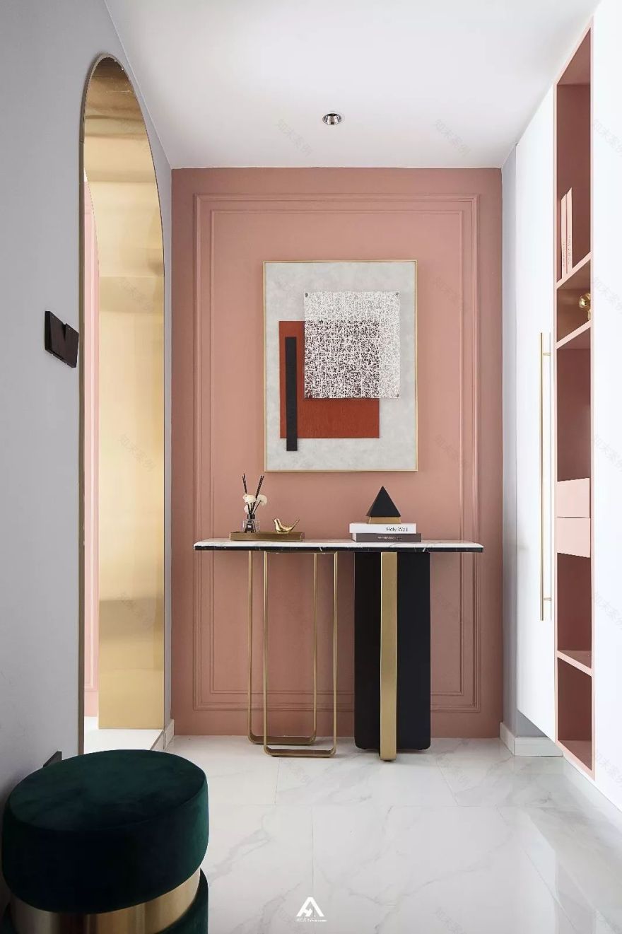 120㎡粉色控家,客餐厅++ 西厨一体化,温馨又高级-16