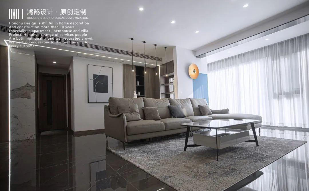 现代平层公寓设计丨中国芜湖丨芜湖鸿鹄设计-9