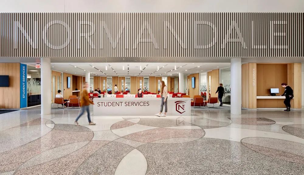 美国 Normandale 社区大学学生服务中心改造丨HGA 设计团队-4