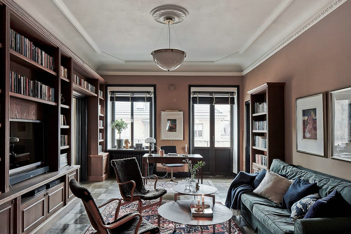哥德堡 1928 年老建筑改造的优雅生活空间-10