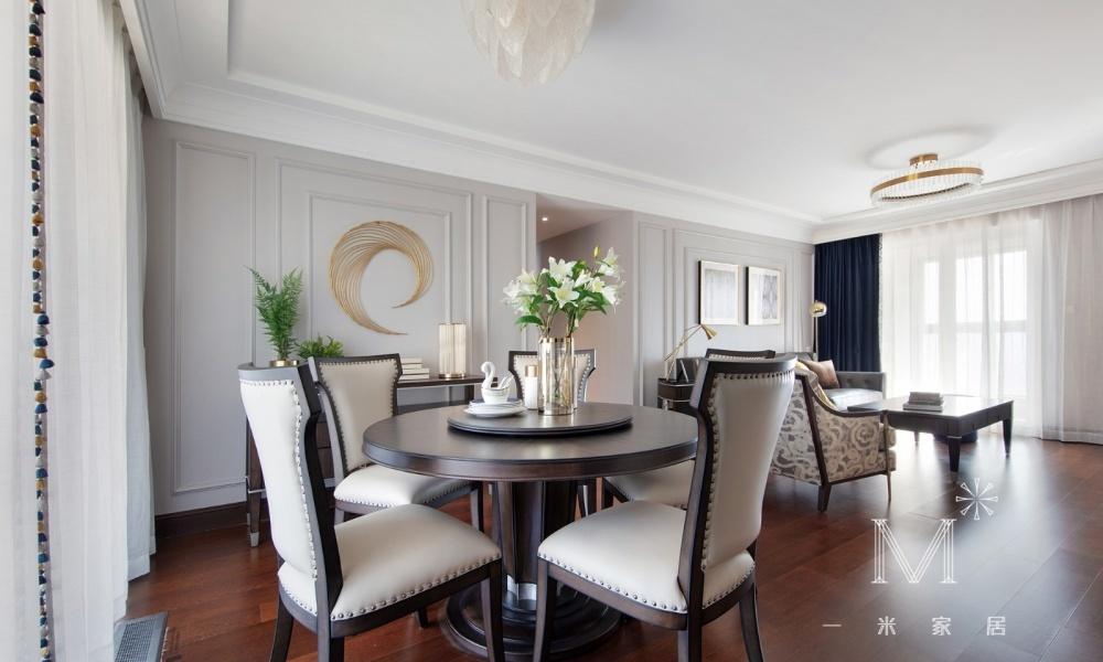 平层丨【一米家居】135㎡现代美式-1