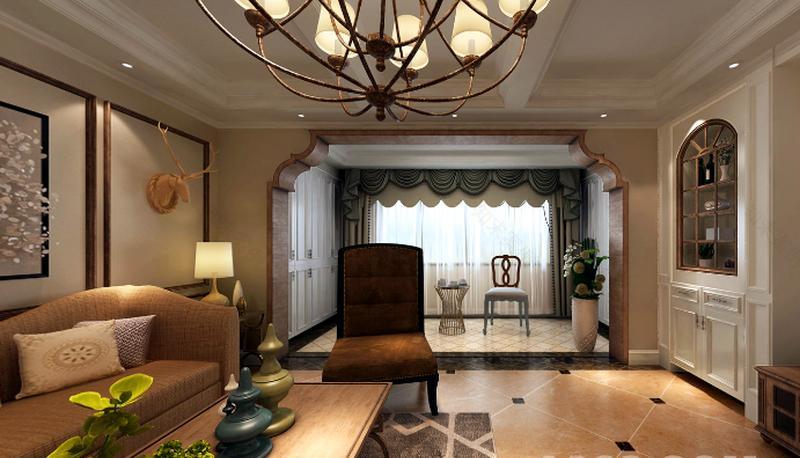 恒大华府180平美式精致家居设计-14