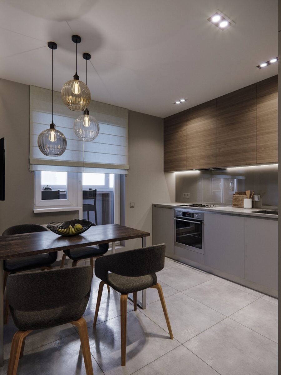 60平米夫妻公寓室内设计项目丨Игорь и Алёна Скаржевские-18