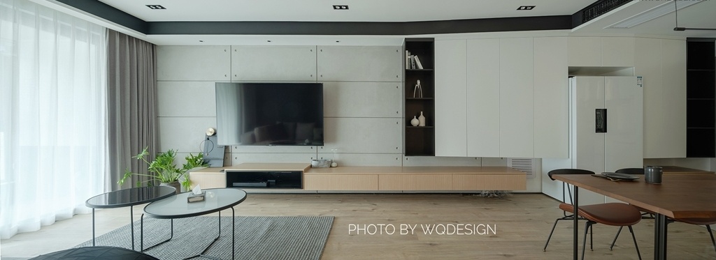 杭州江南国际城 105㎡原木极简空间设计-14