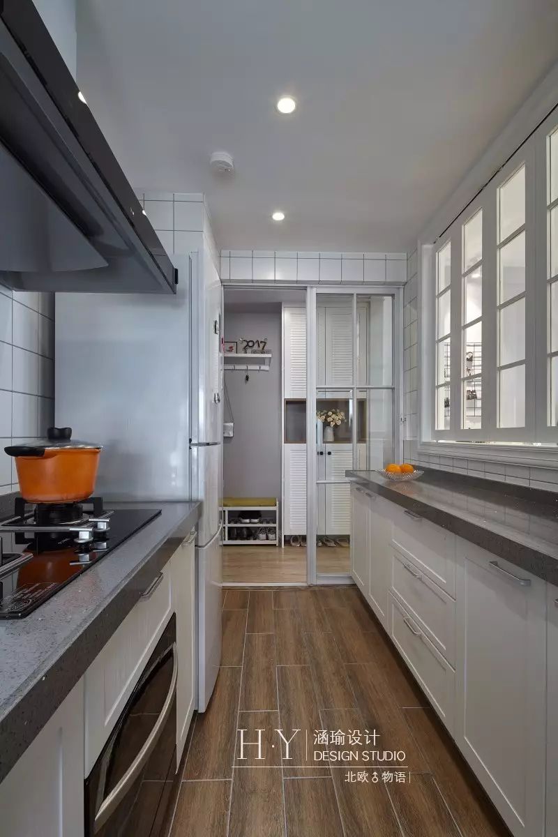 涵瑜设计打造 89㎡北欧清新风,实现空间通透与互动-40