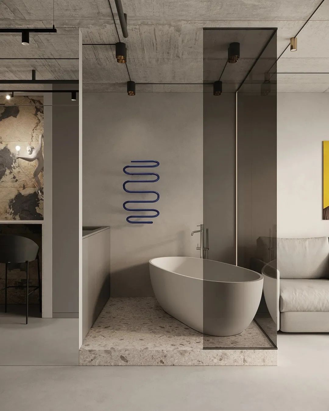 26㎡独居小宅设计丨Nastia Perchyk-17