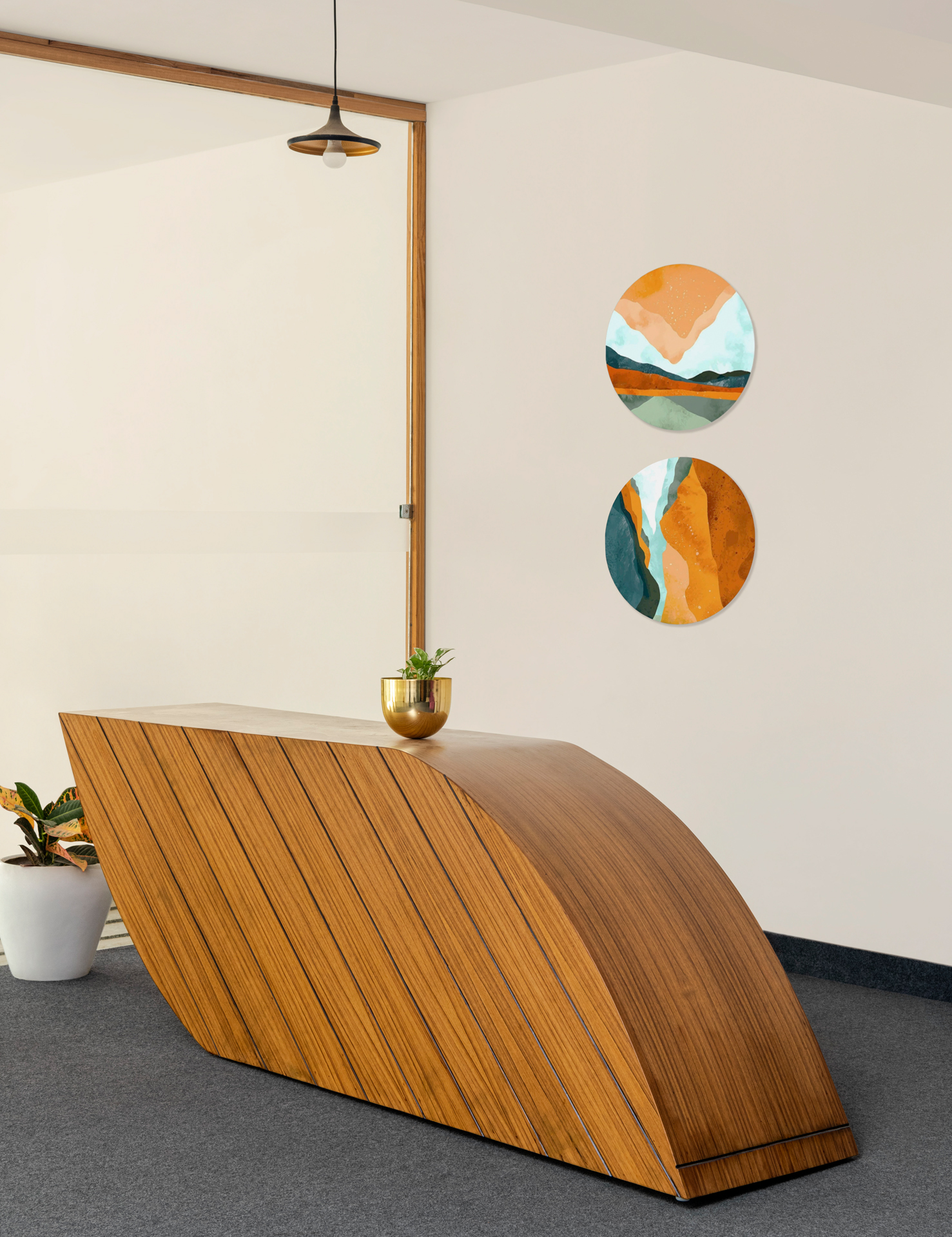 无限循环的现代办公室设计丨印度丨Studio Meraki-13