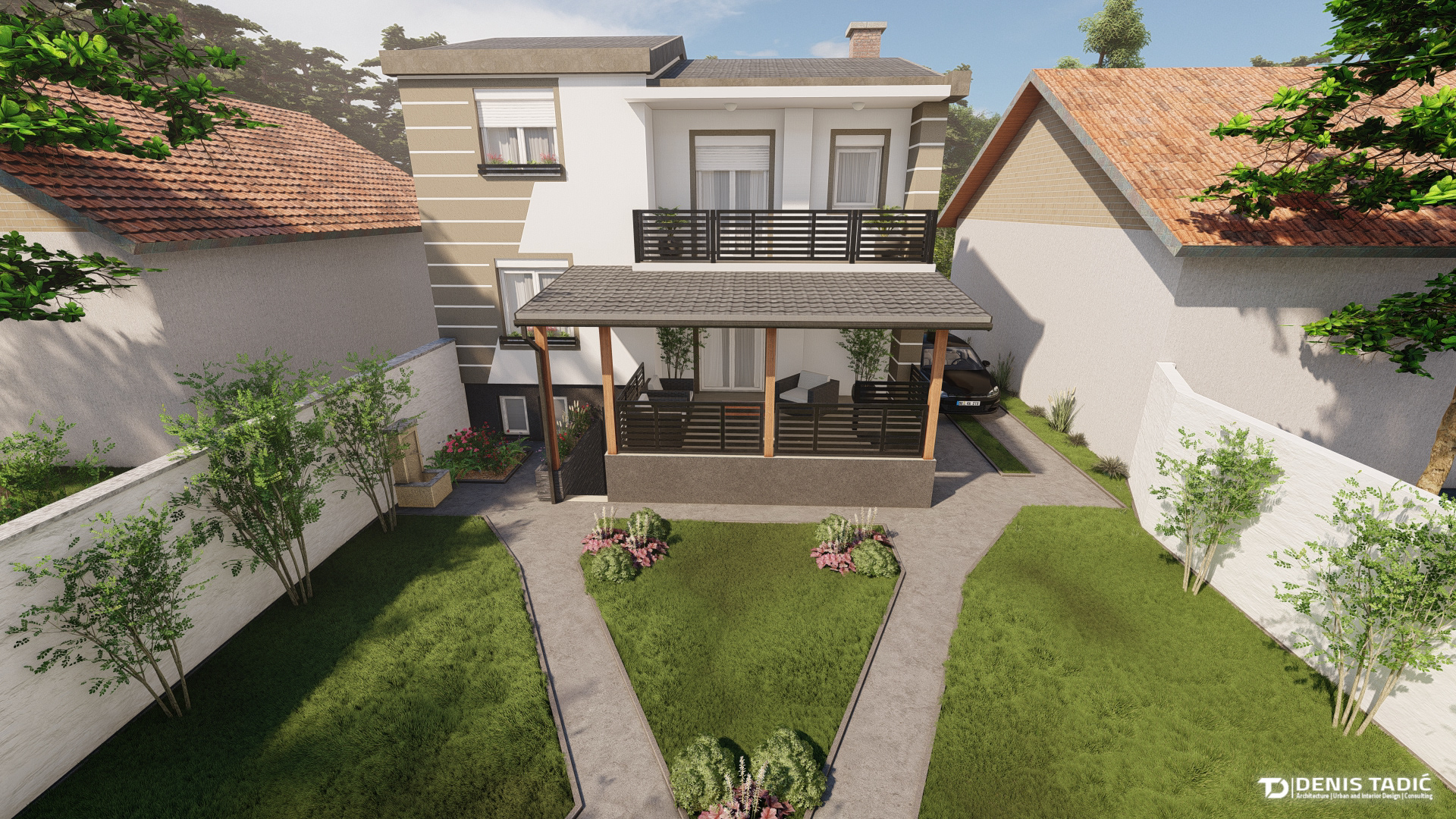 Erceg  外立面,大门和庭院的装修-17