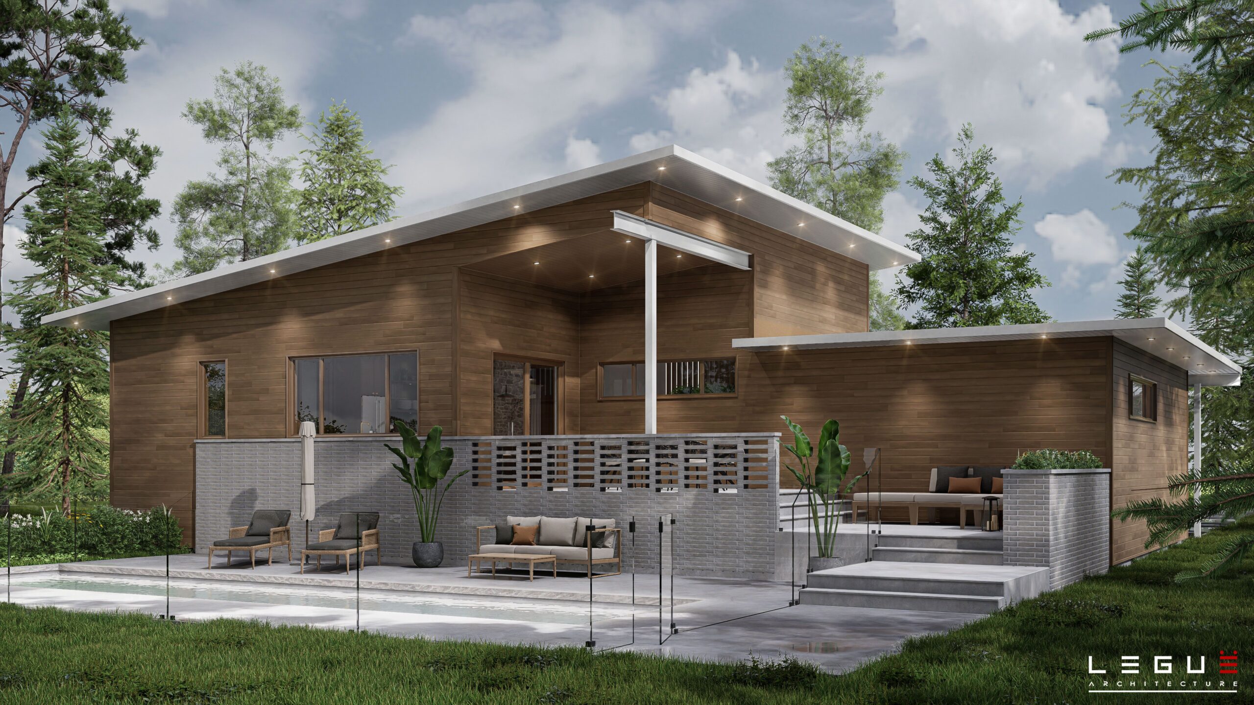 户型图 Ë·241 

注：Plan de maison常见意思是房屋平面图；户型图 ，这里Ë·241不太明确具体所指，按原文保留呈现 丨LEGUË architecture-59